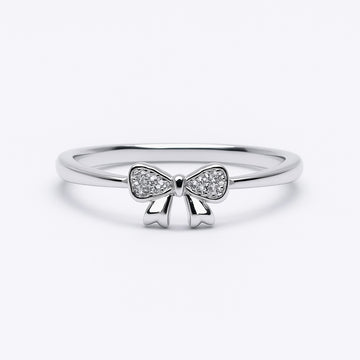 Silver Bow Adjustable Ring