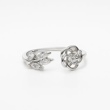 Whispering Petals Adjustable Ring