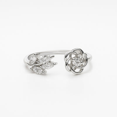 Whispering Petals Adjustable Ring