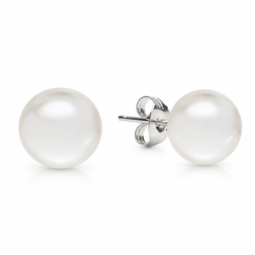 Single pearl earrings