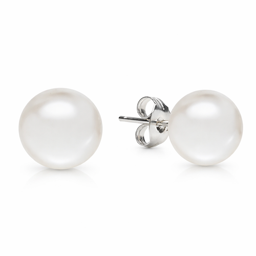 Single pearl earrings
