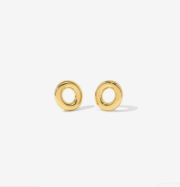 Orbit gold earrings