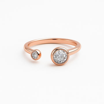Rose Golden Bloom Adjustable Ring