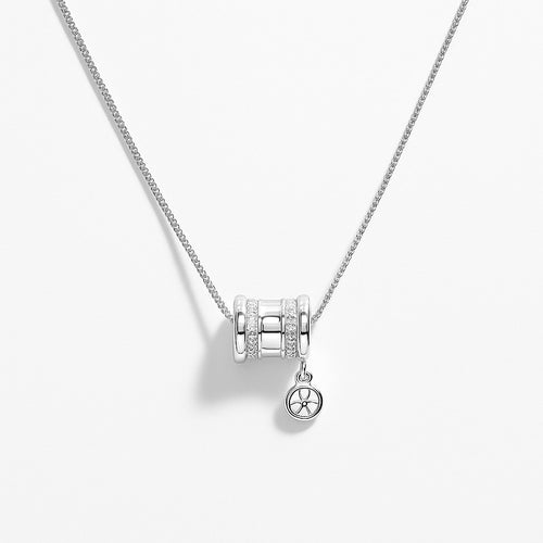 Triple Bead Charm 925 Silver Necklace