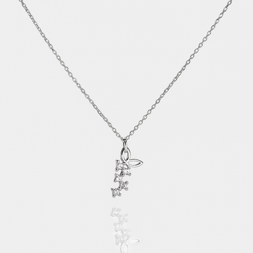 Silver Vine Pendant Necklace