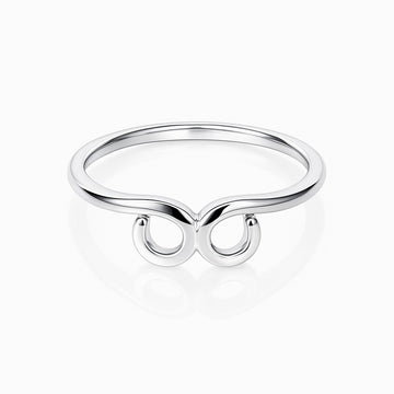 Twin Orbit Adjustable 925 Silver Ring