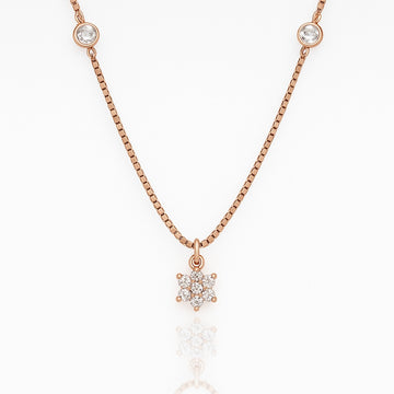 Elara Snowflake Pendant Necklace