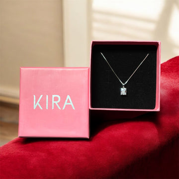 925 Silver Square Pendant Necklace