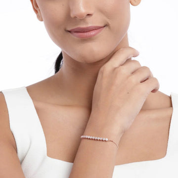 Rose Gold Sparkle Tennis Bracelet